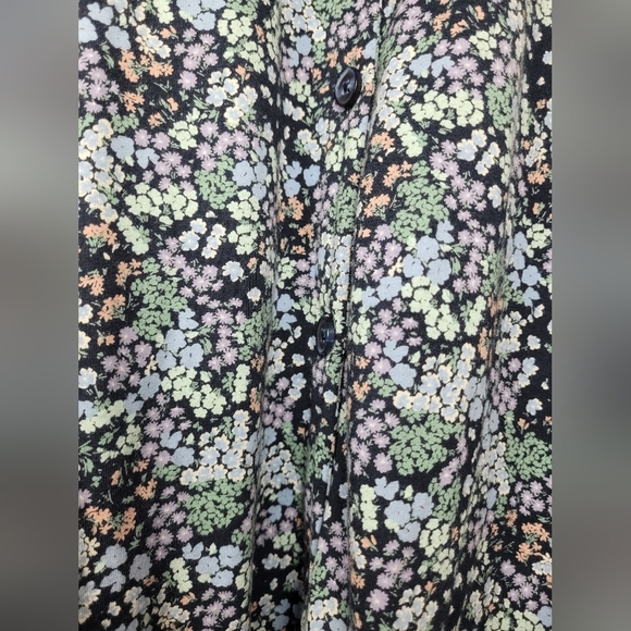 J. Jill Ditsy Floral Print Button Front Dress sz M 265031 - Picture 3 of 12